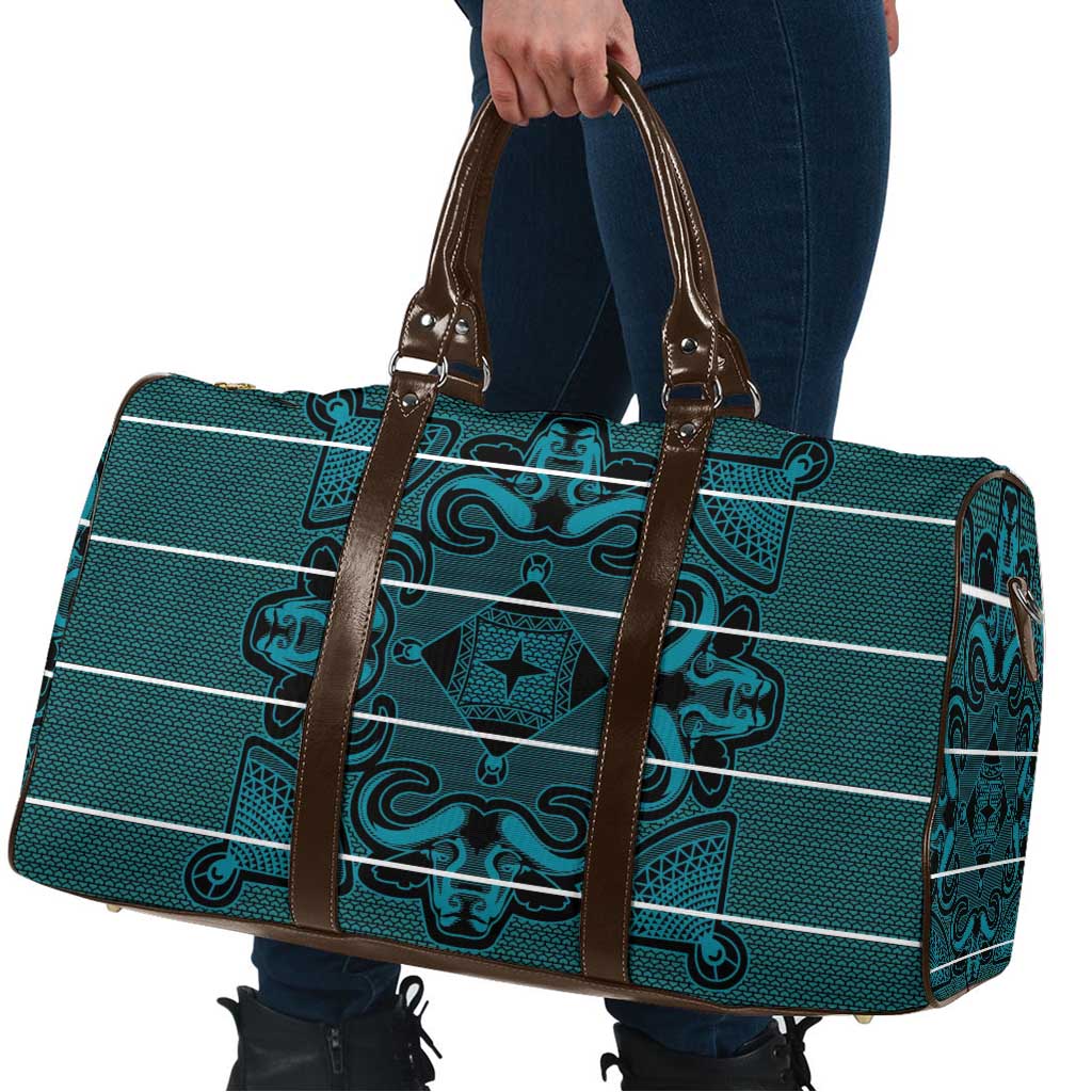Lesotho Seanamarena - Motlatsi Travel Bag Basotho Traditional Blanket Style - Lesotho Breeze - Wonder Print Shop