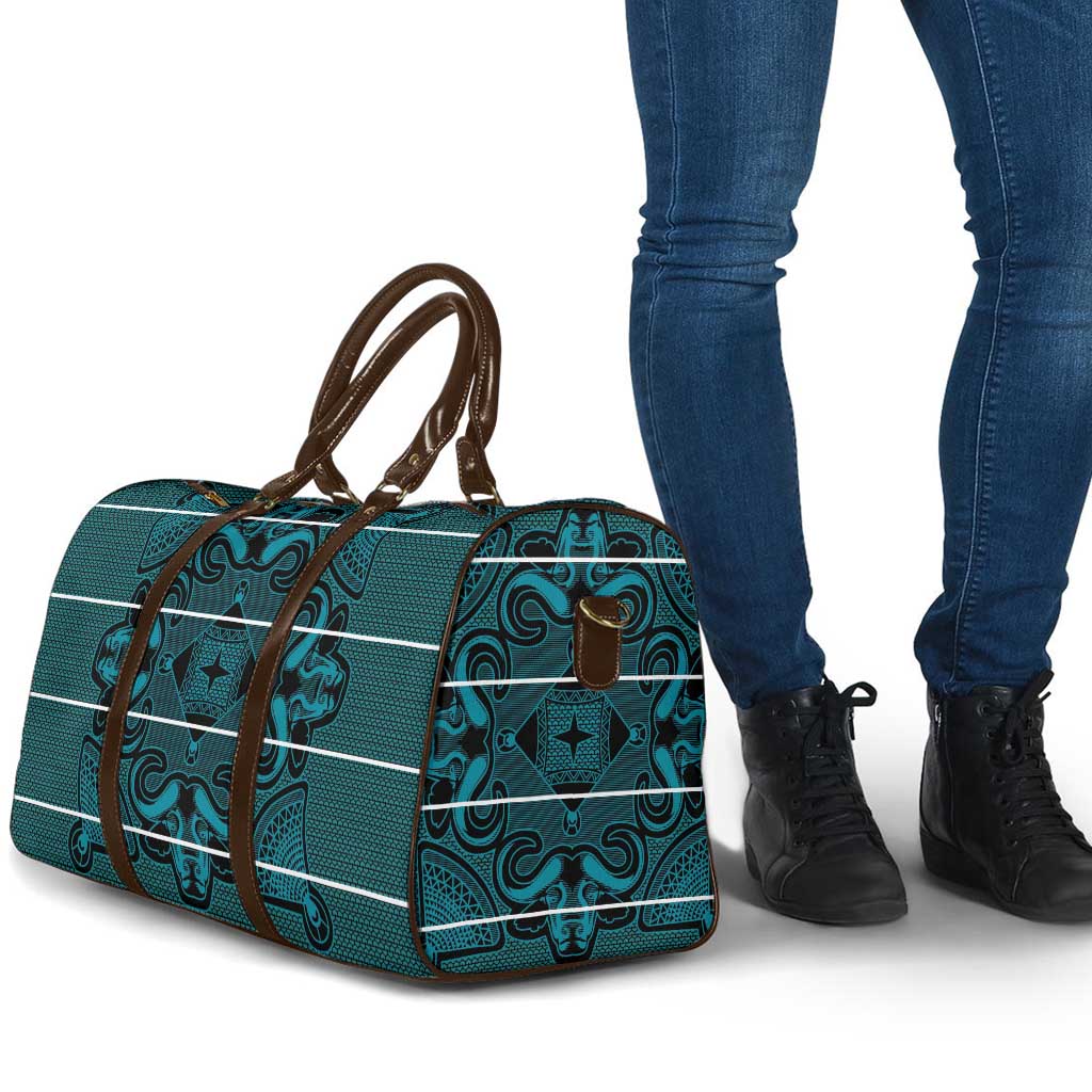 Lesotho Seanamarena - Motlatsi Travel Bag Basotho Traditional Blanket Style - Lesotho Breeze - Wonder Print Shop