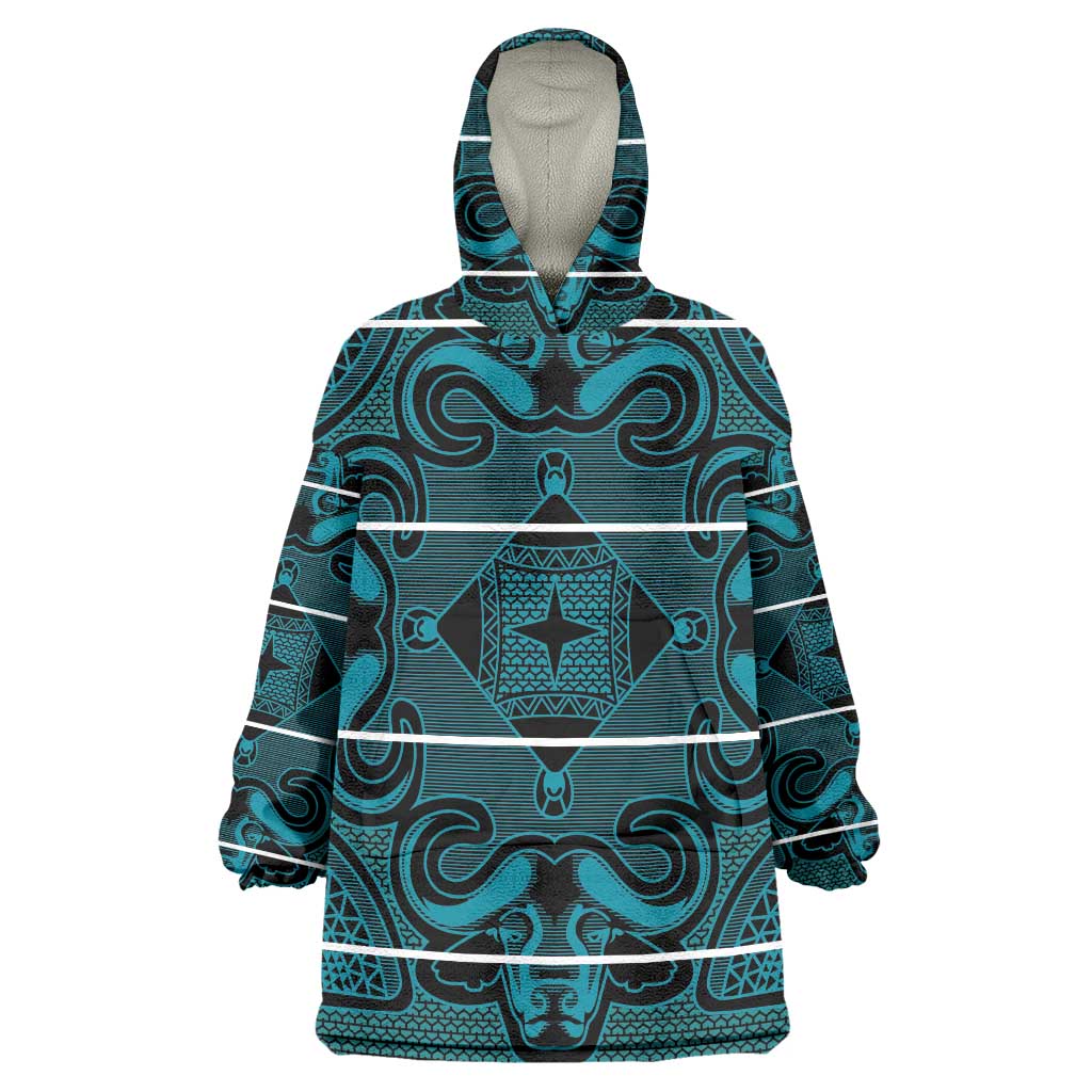 Lesotho Seanamarena - Motlatsi Wearable Blanket Hoodie Basotho Traditional Blanket Style - Lesotho Breeze - Wonder Print Shop