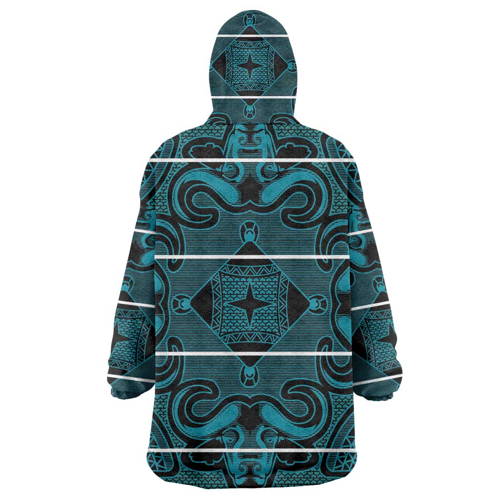 Lesotho Seanamarena - Motlatsi Wearable Blanket Hoodie Basotho Traditional Blanket Style - Lesotho Breeze - Wonder Print Shop