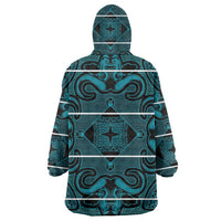 Lesotho Seanamarena - Motlatsi Wearable Blanket Hoodie Basotho Traditional Blanket Style - Lesotho Breeze - Wonder Print Shop