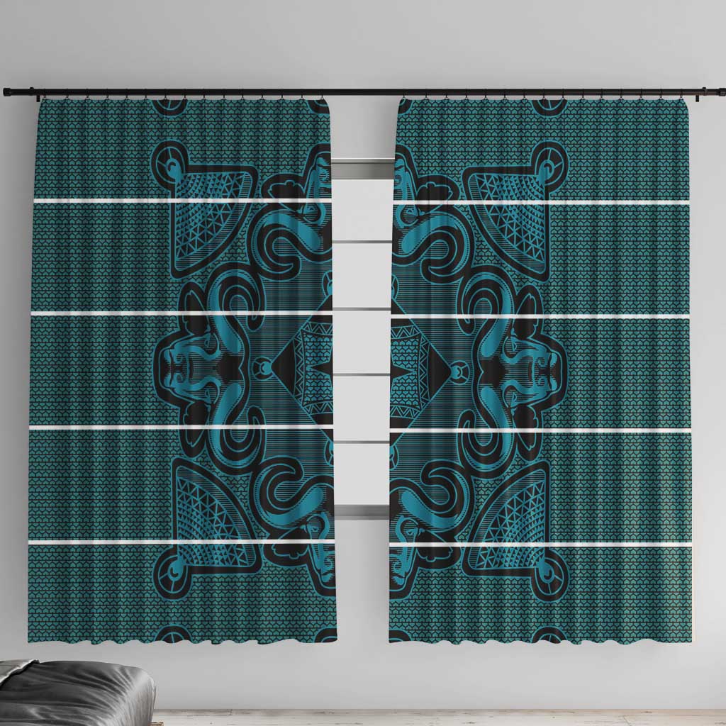 Lesotho Seanamarena - Motlatsi Window Curtain Basotho Traditional Blanket Style - Lesotho Breeze - Wonder Print Shop