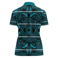 Lesotho Seanamarena - Motlatsi Women Polo Shirt Basotho Traditional Blanket Style - Lesotho Breeze - Wonder Print Shop