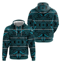 Lesotho Seanamarena - Motlatsi Zip Hoodie Basotho Traditional Blanket Style - Lesotho Breeze - Wonder Print Shop