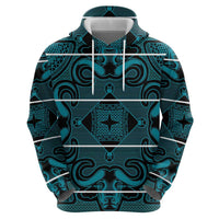 Lesotho Seanamarena - Motlatsi Zip Hoodie Basotho Traditional Blanket Style - Lesotho Breeze - Wonder Print Shop