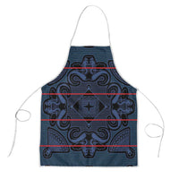 Lesotho Seanamarena - Motlatsi Apron Basotho Traditional Blanket Style - Blue - Wonder Print Shop