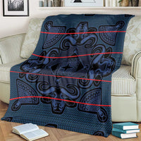 Lesotho Seanamarena - Motlatsi Blanket Basotho Traditional Blanket Style - Blue - Wonder Print Shop