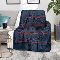 Lesotho Seanamarena - Motlatsi Blanket Basotho Traditional Blanket Style - Blue - Wonder Print Shop
