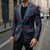 Lesotho Seanamarena - Motlatsi Blazer Basotho Traditional Blanket Style - Blue - Wonder Print Shop