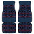 Lesotho Seanamarena - Motlatsi Car Mats Basotho Traditional Blanket Style - Blue - Wonder Print Shop