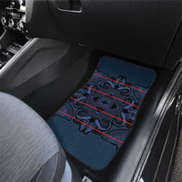 Lesotho Seanamarena - Motlatsi Car Mats Basotho Traditional Blanket Style - Blue - Wonder Print Shop