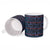Lesotho Seanamarena - Motlatsi Ceramic Mug Basotho Traditional Blanket Style - Blue - Wonder Print Shop