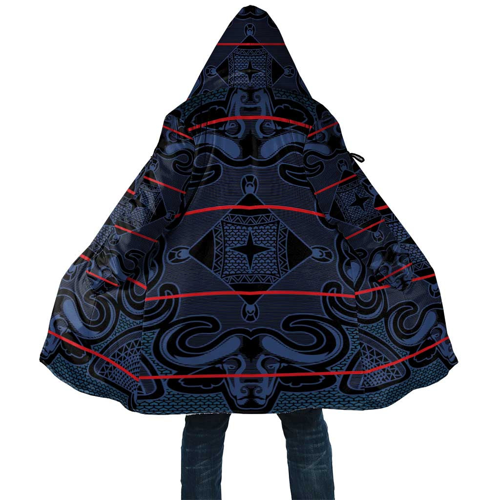 Lesotho Seanamarena - Motlatsi Cloak Basotho Traditional Blanket Style - Blue - Wonder Print Shop