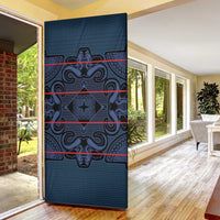 Lesotho Seanamarena - Motlatsi Door Cover Basotho Traditional Blanket Style - Blue - Wonder Print Shop