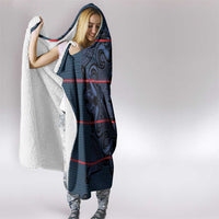 Lesotho Seanamarena - Motlatsi Hooded Blanket Basotho Traditional Blanket Style - Blue - Wonder Print Shop