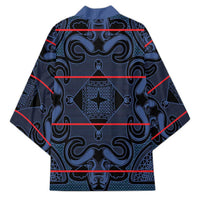 Lesotho Seanamarena - Motlatsi Kimono Basotho Traditional Blanket Style - Blue - Wonder Print Shop