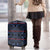 Lesotho Seanamarena - Motlatsi Luggage Cover Basotho Traditional Blanket Style - Blue - Wonder Print Shop