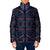 Lesotho Seanamarena - Motlatsi Padded Jacket Basotho Traditional Blanket Style - Blue - Wonder Print Shop