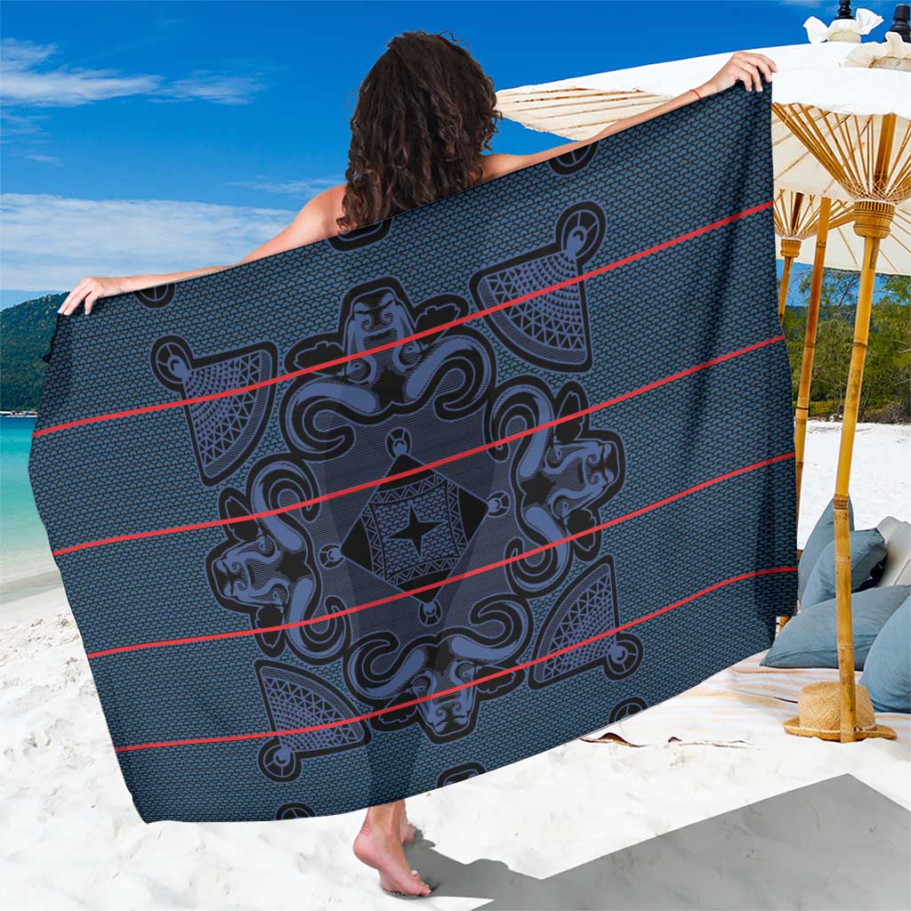 Lesotho Seanamarena - Motlatsi Sarong Basotho Traditional Blanket Style - Blue - Wonder Print Shop