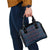 Lesotho Seanamarena - Motlatsi Shoulder Handbag Basotho Traditional Blanket Style - Blue - Wonder Print Shop