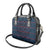 Lesotho Seanamarena - Motlatsi Shoulder Handbag Basotho Traditional Blanket Style - Blue - Wonder Print Shop