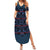 Lesotho Seanamarena - Motlatsi Summer Maxi Dress Basotho Traditional Blanket Style - Blue - Wonder Print Shop