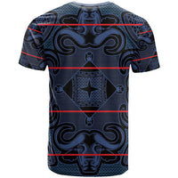 Lesotho Seanamarena - Motlatsi T Shirt Basotho Traditional Blanket Style - Blue - Wonder Print Shop