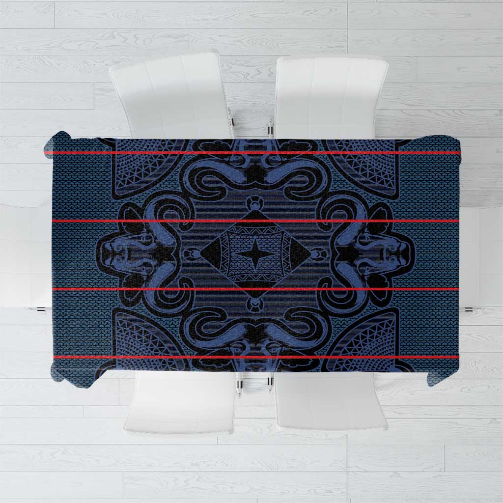 Lesotho Seanamarena - Motlatsi Tablecloth Basotho Traditional Blanket Style - Blue - Wonder Print Shop