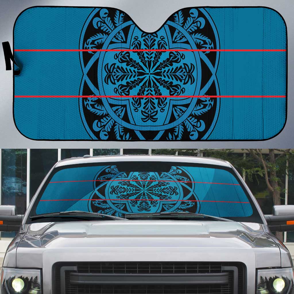 Lesotho Seanamarena - Kharetsa Auto Sun Shade Basotho Traditional Blanket Style - Wonder Print Shop