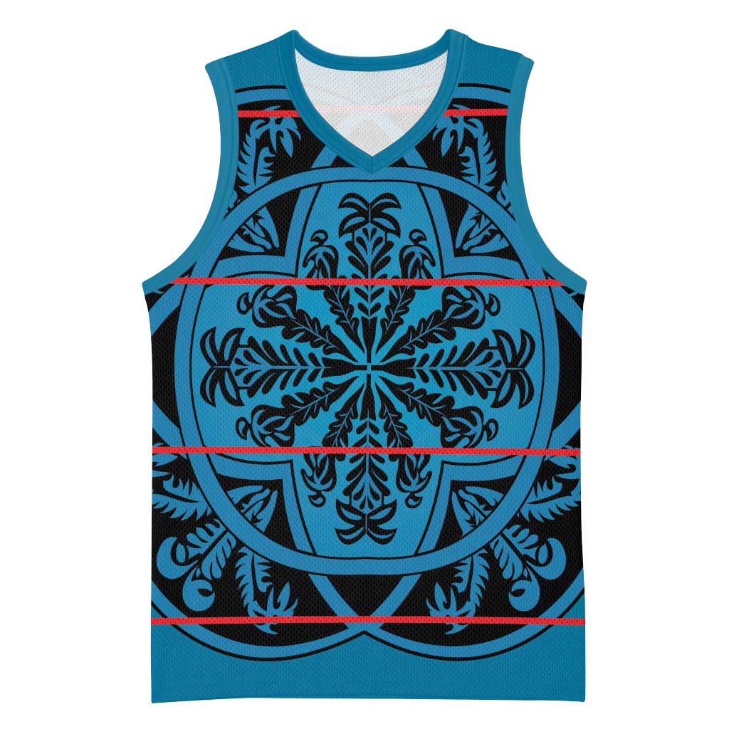 Lesotho Seanamarena - Kharetsa Basketball Jersey Basotho Traditional Blanket Style - Wonder Print Shop