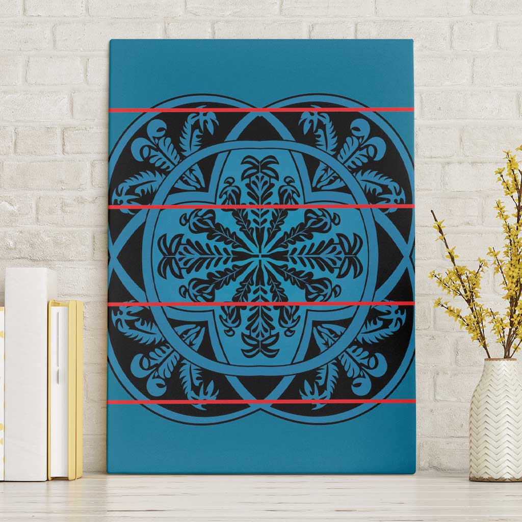 Lesotho Seanamarena - Kharetsa Canvas Wall Art Basotho Traditional Blanket Style - Wonder Print Shop
