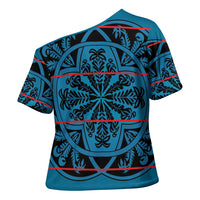 Lesotho Seanamarena - Kharetsa Cross Shoulder Shirt Basotho Traditional Blanket Style - Wonder Print Shop