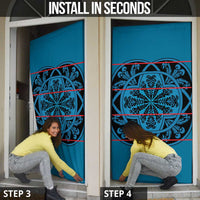 Lesotho Seanamarena - Kharetsa Door Cover Basotho Traditional Blanket Style - Wonder Print Shop