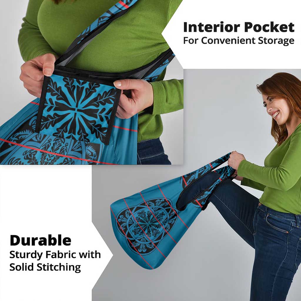 Lesotho Seanamarena - Kharetsa Grocery Bag Basotho Traditional Blanket Style - Wonder Print Shop