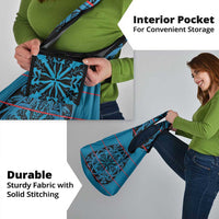 Lesotho Seanamarena - Kharetsa Grocery Bag Basotho Traditional Blanket Style - Wonder Print Shop