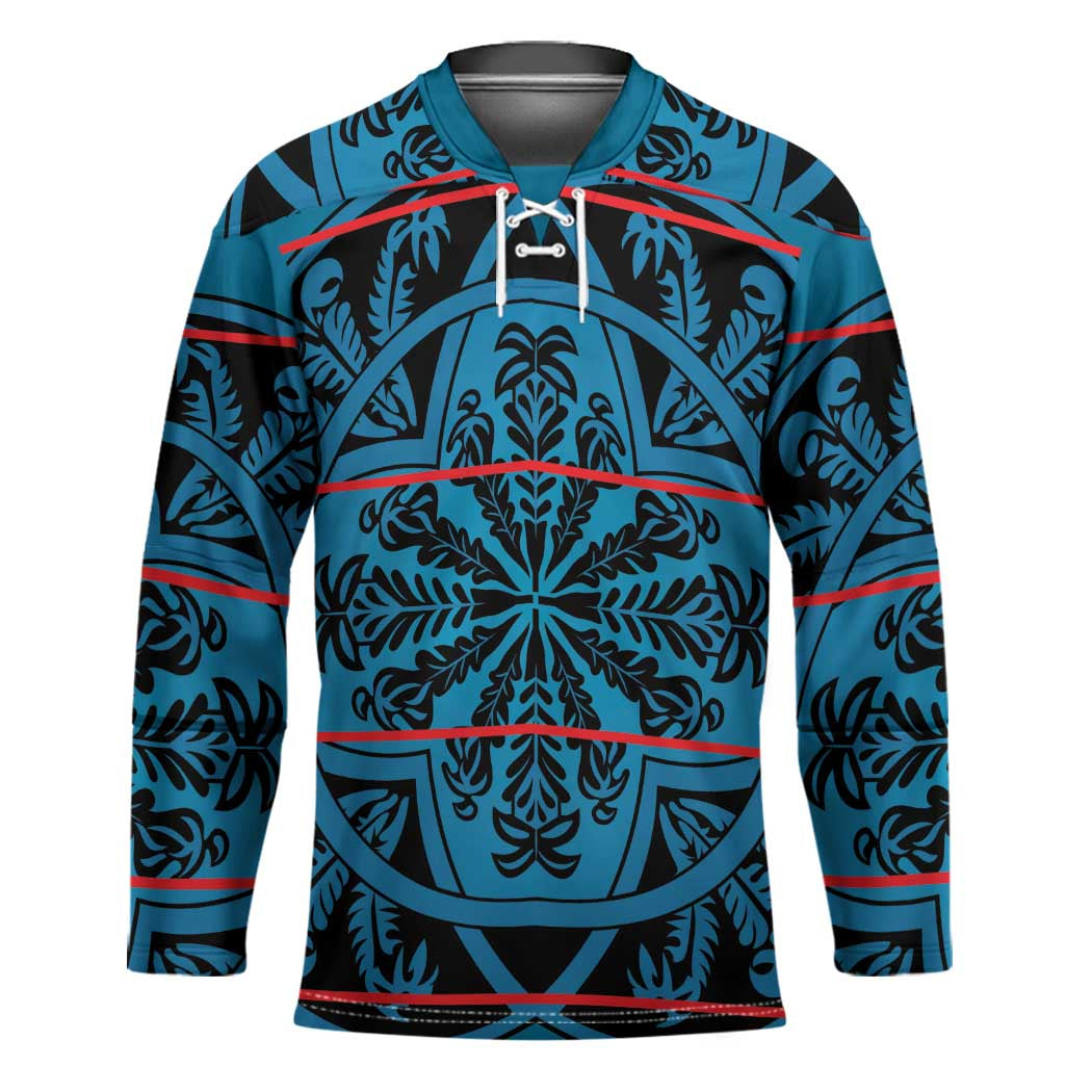 Lesotho Seanamarena - Kharetsa Hockey Jersey Basotho Traditional Blanket Style - Wonder Print Shop