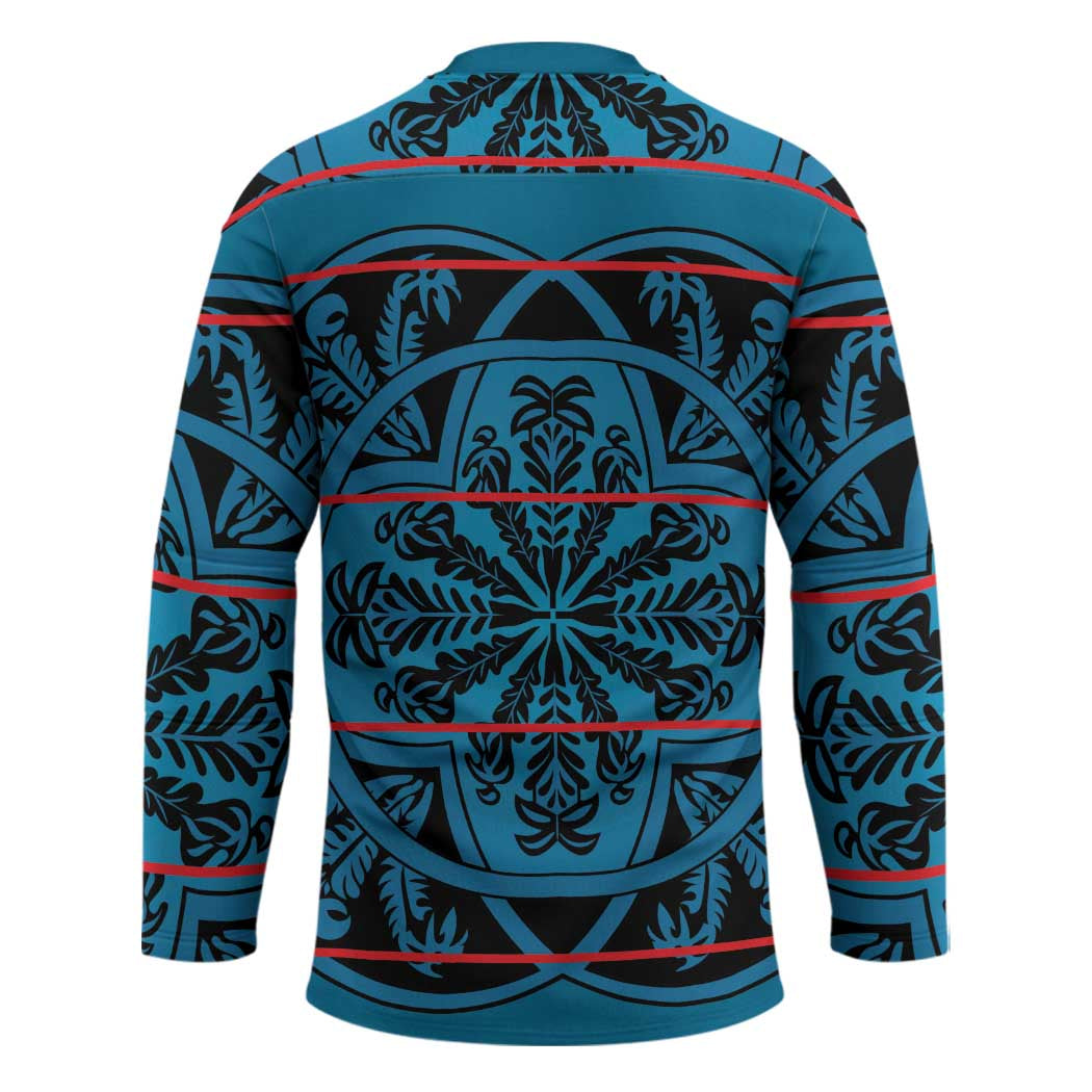 Lesotho Seanamarena - Kharetsa Hockey Jersey Basotho Traditional Blanket Style - Wonder Print Shop