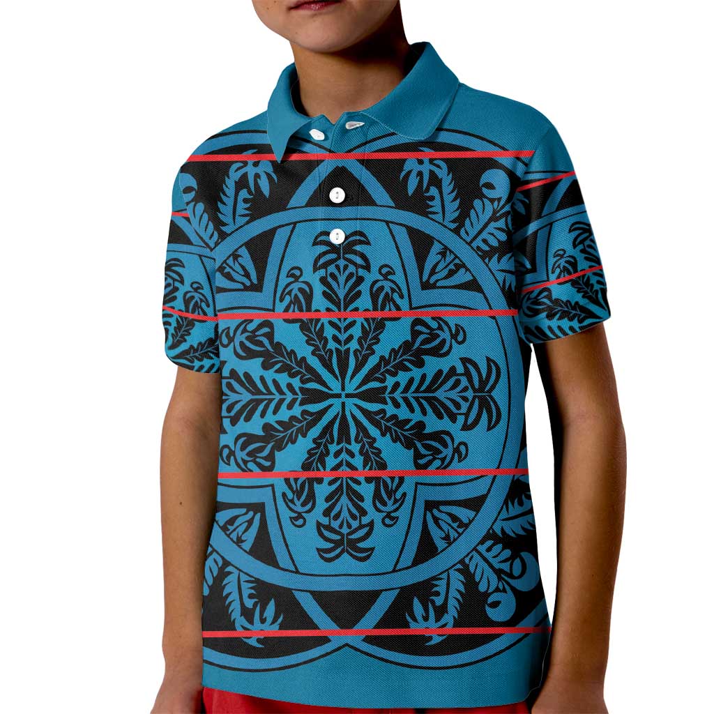 Lesotho Seanamarena - Kharetsa Kid Polo Shirt Basotho Traditional Blanket Style - Wonder Print Shop