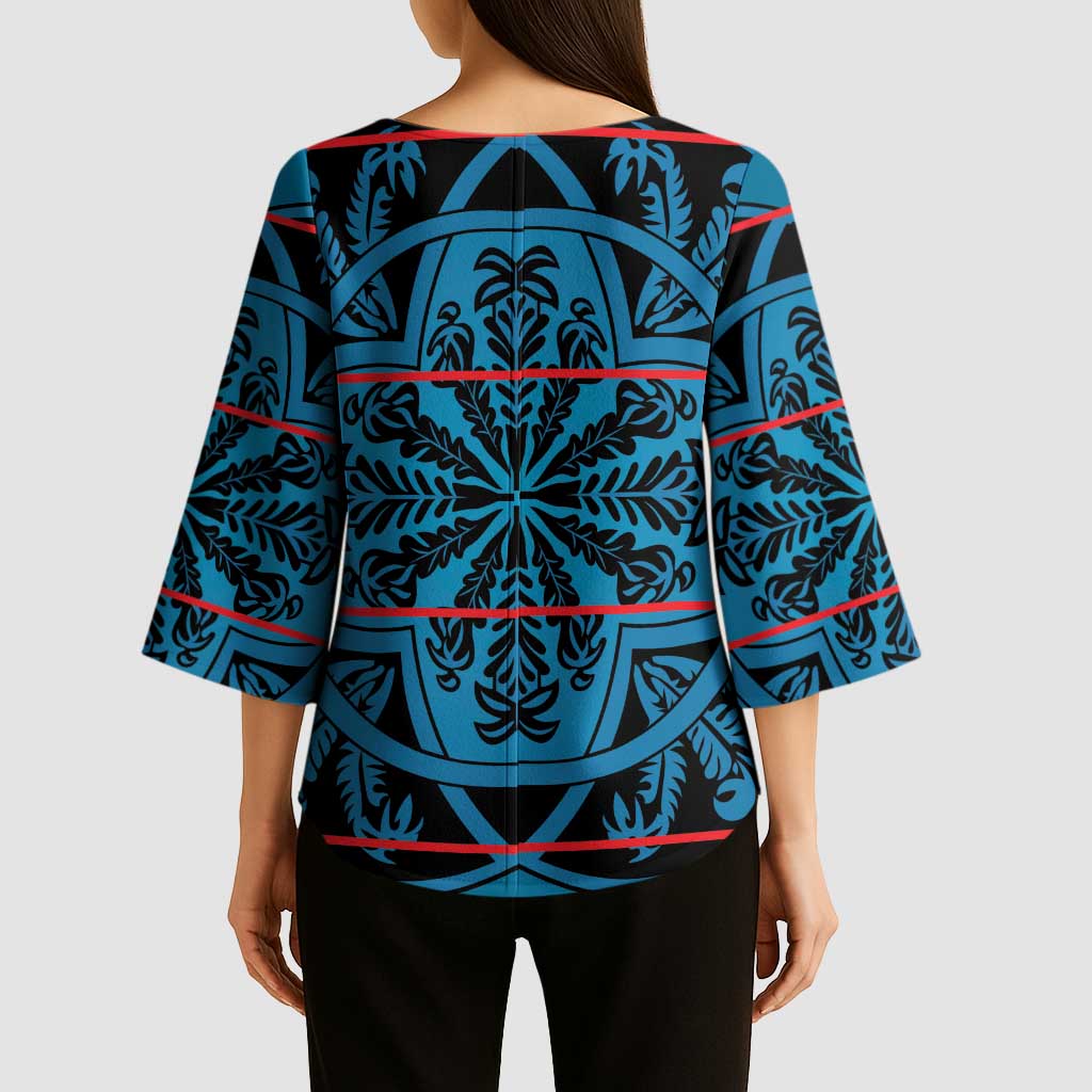 Lesotho Seanamarena - Kharetsa Kimono Sleeve Blouse Basotho Traditional Blanket Style - Wonder Print Shop