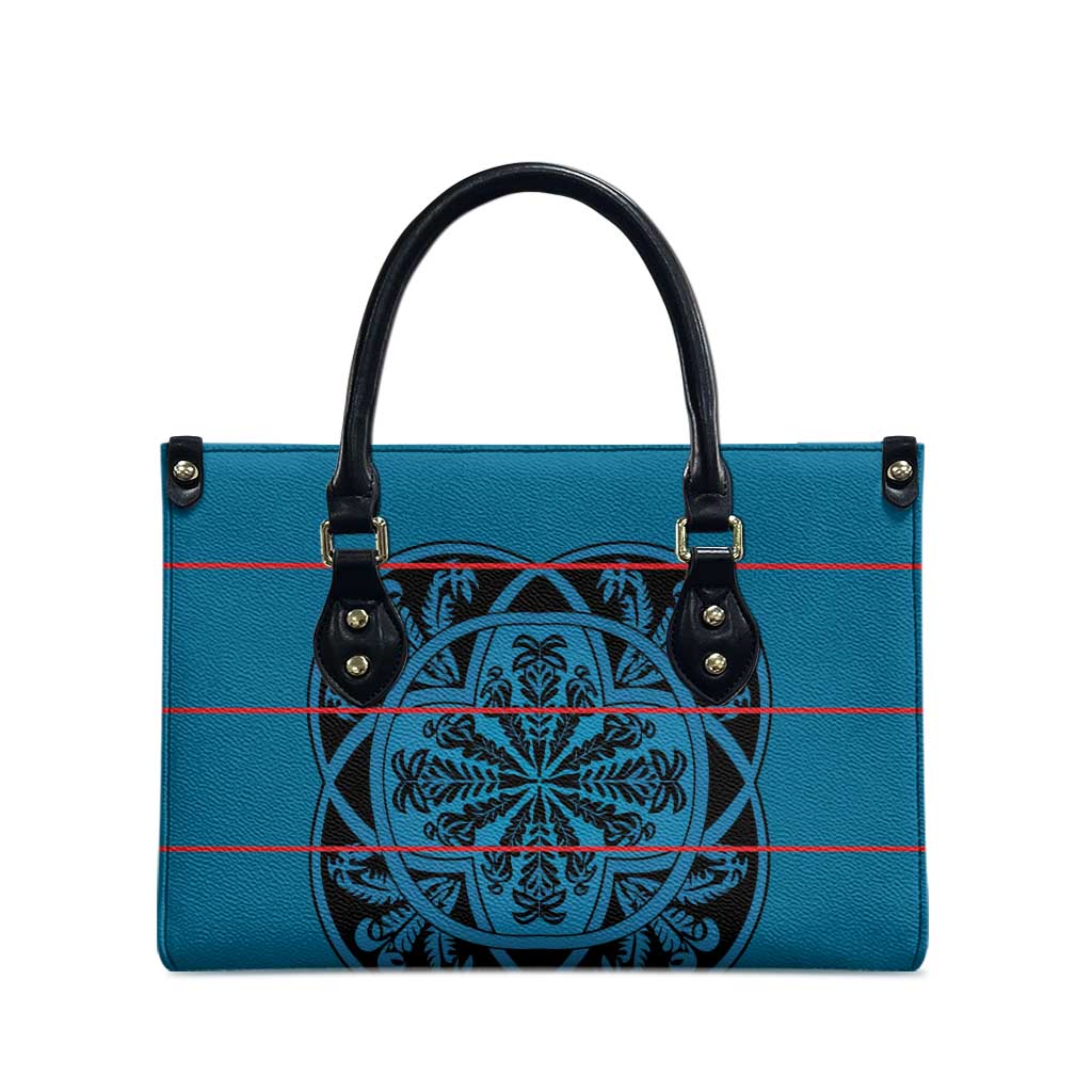 Lesotho Seanamarena - Kharetsa Leather Bag Basotho Traditional Blanket Style - Wonder Print Shop
