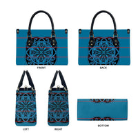 Lesotho Seanamarena - Kharetsa Leather Bag Basotho Traditional Blanket Style - Wonder Print Shop