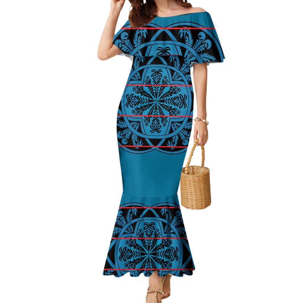 Lesotho Seanamarena - Kharetsa Mermaid Dress Basotho Traditional Blanket Style - Wonder Print Shop