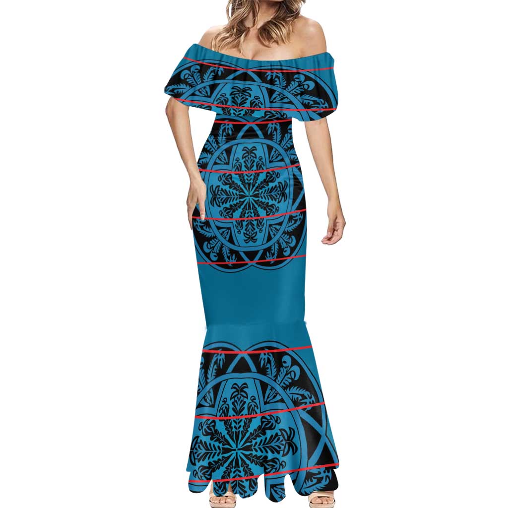 Lesotho Seanamarena - Kharetsa Mermaid Dress Basotho Traditional Blanket Style - Wonder Print Shop