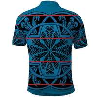 Lesotho Seanamarena - Kharetsa Polo Shirt Basotho Traditional Blanket Style - Wonder Print Shop