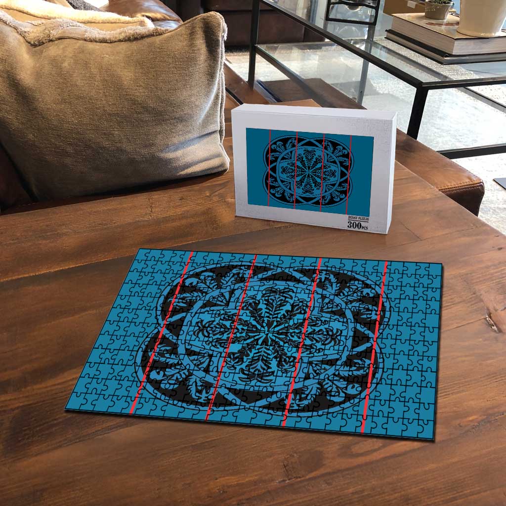 Lesotho Seanamarena - Kharetsa Puzzle Basotho Traditional Blanket Style - Wonder Print Shop