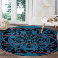 Lesotho Seanamarena - Kharetsa Round Carpet Basotho Traditional Blanket Style - Wonder Print Shop