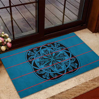 Lesotho Seanamarena - Kharetsa Rubber Doormat Basotho Traditional Blanket Style - Wonder Print Shop