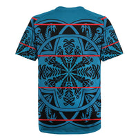 Lesotho Seanamarena - Kharetsa Rugby Jersey Basotho Traditional Blanket Style - Wonder Print Shop