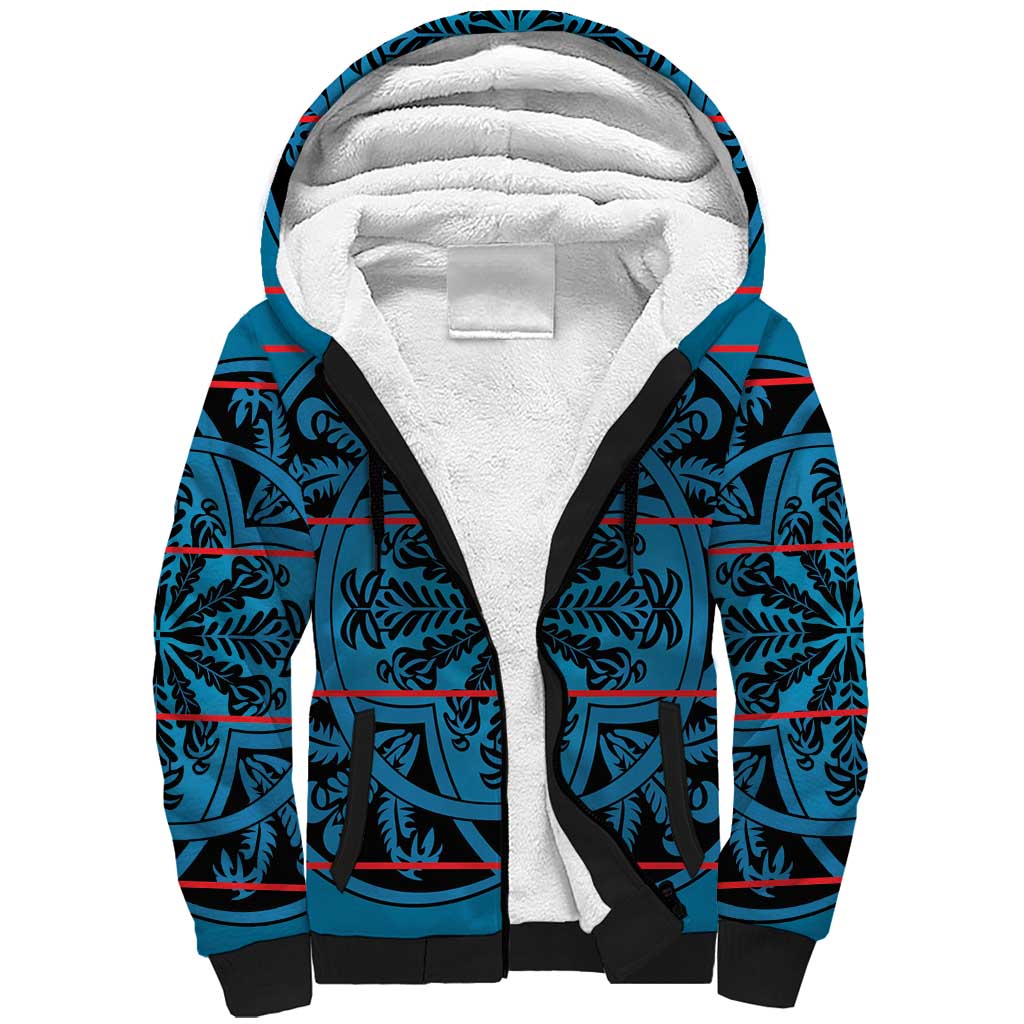 Lesotho Seanamarena - Kharetsa Sherpa Hoodie Basotho Traditional Blanket Style - Wonder Print Shop