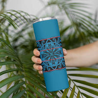 Lesotho Seanamarena - Kharetsa Skinny Tumbler Basotho Traditional Blanket Style - Wonder Print Shop